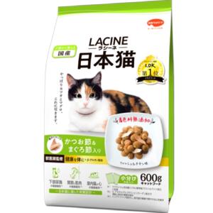 日本ペットフード ラシーネ 日本猫 かつお節＆まぐろ節入り 600g 1