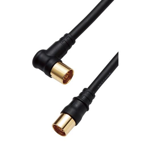 エレコム 4JW3SLSB(B) アンテナケーブル 3m 2K4K8K(3224MHz)対応 4C ...