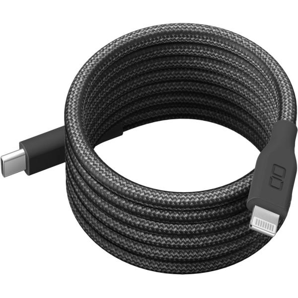 ＣＩＯ　スパイラルケーブル CtoL 1m ライトブラック　CIO-NLSC30000-CL1-LB