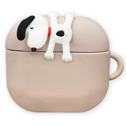 グルマンディーズ SNGG-116B ピーナッツ AirPods4対応シリコンケース ぶら下がり