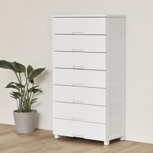 【期間限定大特価】天馬 Fits フィッツチェスト 7507 幅75cm 7段 ロック付き スムーズな引出し 収納 タンス ホワイト