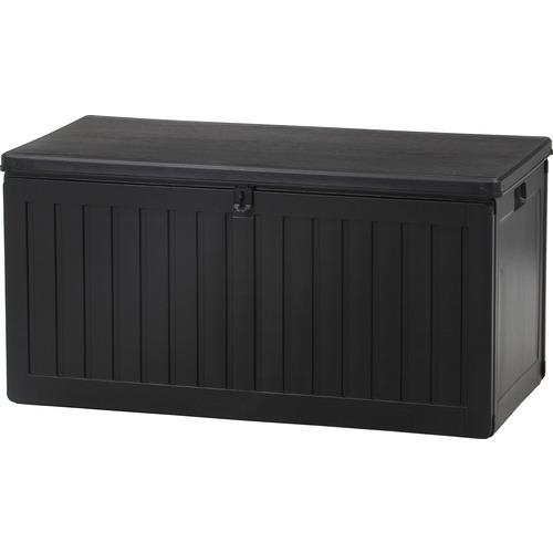 不二貿易 収納BOXベンチ270L ブラック 55253