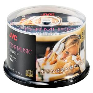 JVC 1回録音用 CD-R 片面1層 80分 50枚 ホワイトディスク AR80FP50SC2｜best-filled-shop