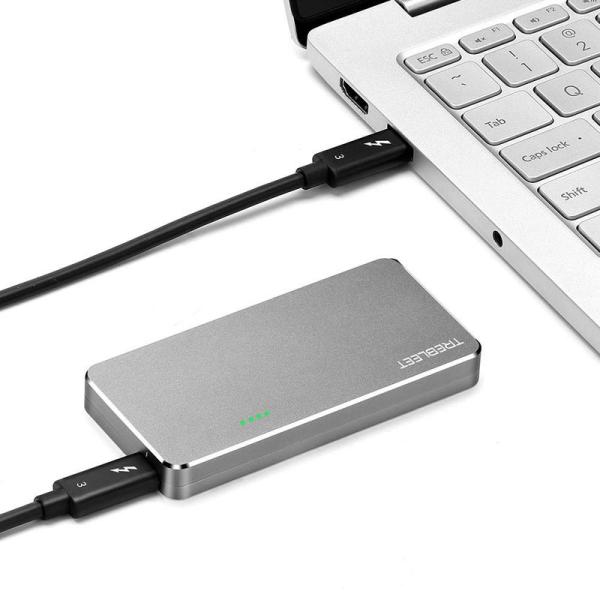 世界最小 ポータブル Thunderbolt 3 外付け M.2 NVMe PCIe3.0×4 に対...