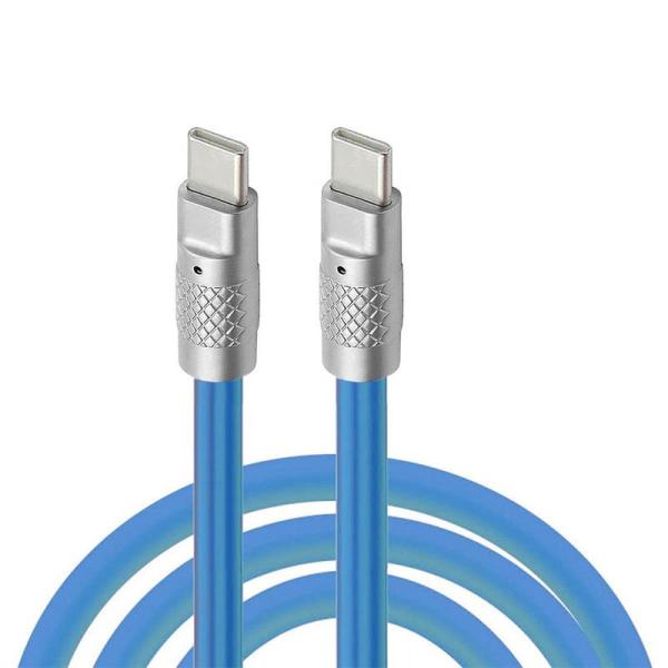 Cablecc Type C USB-CからUSB-C液体シリカゲル超軟120 W電源USB 2.0...