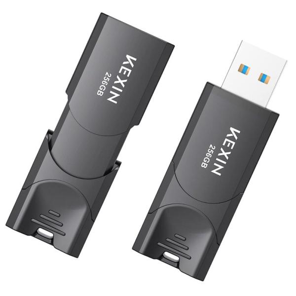 KEXIN USBメモリ 256GB USB3.0 二個セット USB3.2(Gen1)/3.1(G...