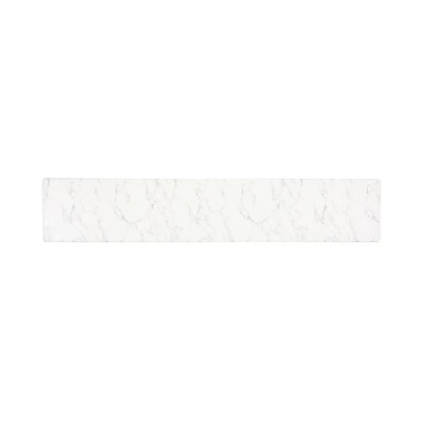 Francfranc フランフラン PVCキッチンマット マーブル L ホワイト×グレー