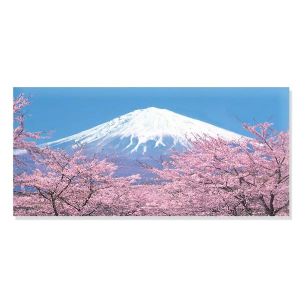 7 Fision Art 絵画 インテリア ピンク 富士山 ピンクの桜 自然風景装飾画 壁掛けアート...