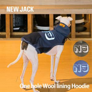 NEW JACK ニュージャック ワンホール 裏起毛パーカー S M L XL XXL 犬 服 犬服 犬の服 ドッグウェア 反射プリント 伸縮性抜群 暖か 起毛｜best-friends