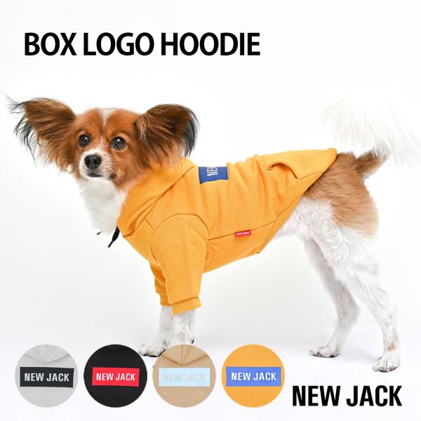 NEW JACK ニュージャック ボックスロゴフーディー S M L XL XXL｜犬服 防寒 パー...