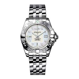 ブライトリング ギャラクティック 32 マザーオブパールダイヤル 女性用腕時計 A71356L2-A...
