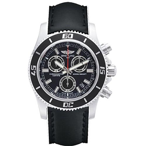 Breitling スーパーオーシャン M2000 クロノグラフ ブラックダイアル メンズ腕時計 A...