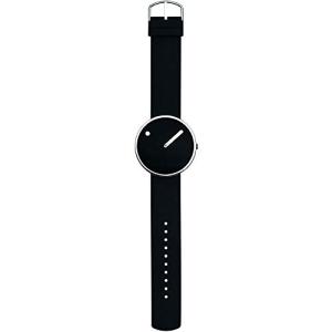 Picto Silicone Watch - Black and Steel - 40mm 並行輸入...