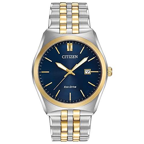 Citizen Men&apos;s Classic コルソ エコ・ドライブ ウォッチ 3ハンド デイト ルミ...