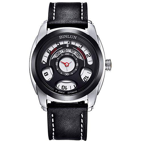 BINLUN Men&apos;s Automatic Mechanical Unique Cool Wris...