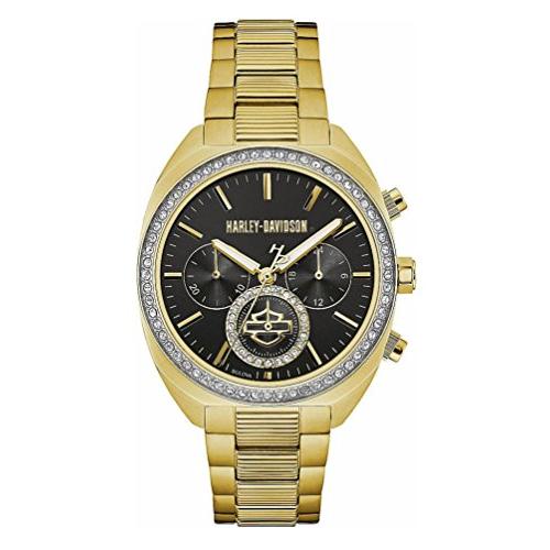 Harley-Davidson Women&apos;s Crystal Six-Hand Chronogra...