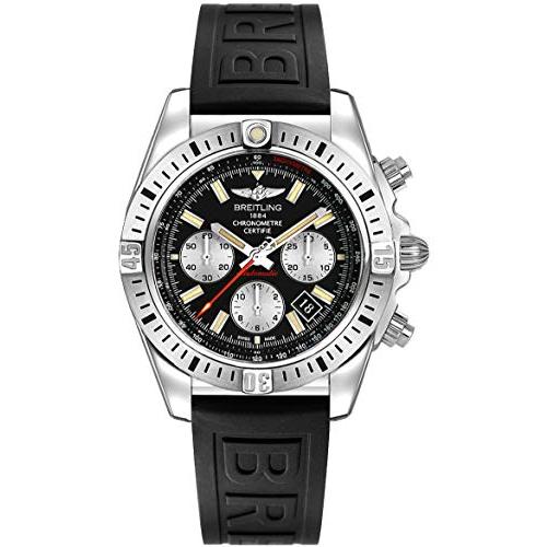 Breitling Chronomat 41 エアボーン ブラックダイヤル メンズ腕時計 AB014...