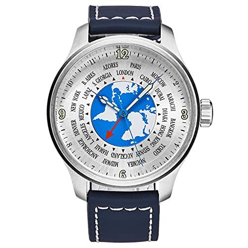 Zeno-Watch - 腕時計 - メンズ - OS レトログローバル タイマー 2-8563WT...