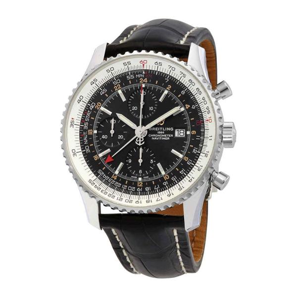 Breitling ナビタイマー ブラックダイアル メンズ腕時計 A24322121B2P2 並行輸...