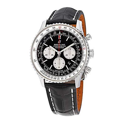 Breitling ナビタイマー 1 B01 ブラッククロノグラフダイアル オートマチック メンズ腕...