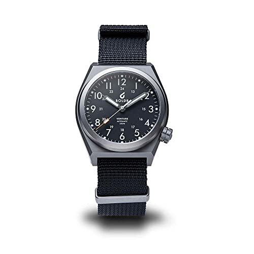 BOLDR Venture Titanium Automatic Watch - Carbon Bl...