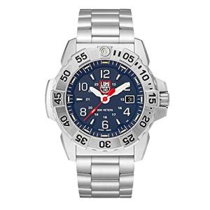 Luminox ネイビーシールスティール XS.3254 メンズ腕時計 45mm シルバー/ブルー ...