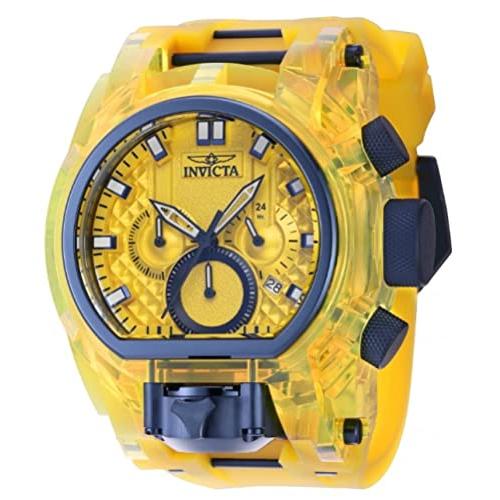 Invicta Men&apos;s Bolt Zeus Magnum クォーツステンレススチール シリコンウ...