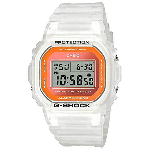 Casio G-Shock DW5600LS-7 フルオレセントカラーシリーズ ホワイト&amp;オレンジ ...