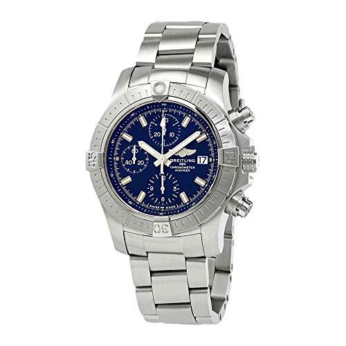Breitling アベンジャー クロノグラフ 自動巻き ブルーダイヤル メンズ腕時計 A13385...