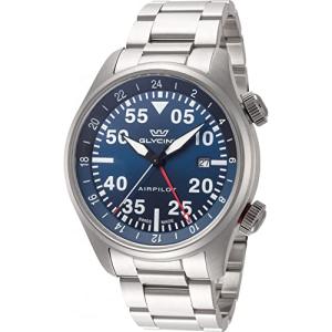 Glycine Men's GL0348 Airpilot GMT 44mm Quartz Watch 並行輸入品
