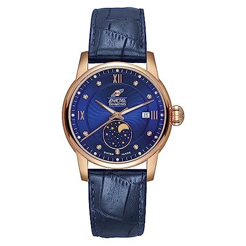 Enicar Men&apos;s Swiss Automatic Moon Phase Watch (Mod...