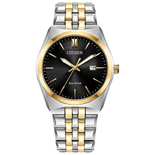 Citizen Men&apos;s Classic Corso Eco-Drive ウォッチ, 3ハンドデイ...