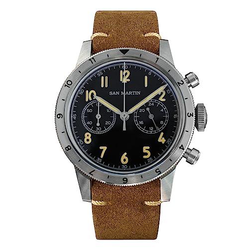 San Martin SN0127G Retro Men&apos;s Quartz Sport Busine...