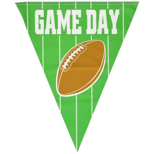 Beistle 50056 Game Day Football Pennantバナーパーティ用、10...