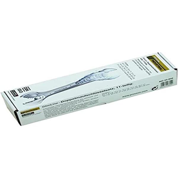 Proxxon 23802 SlimLineオープンエンドスパナセット（6〜32 mm）、11個