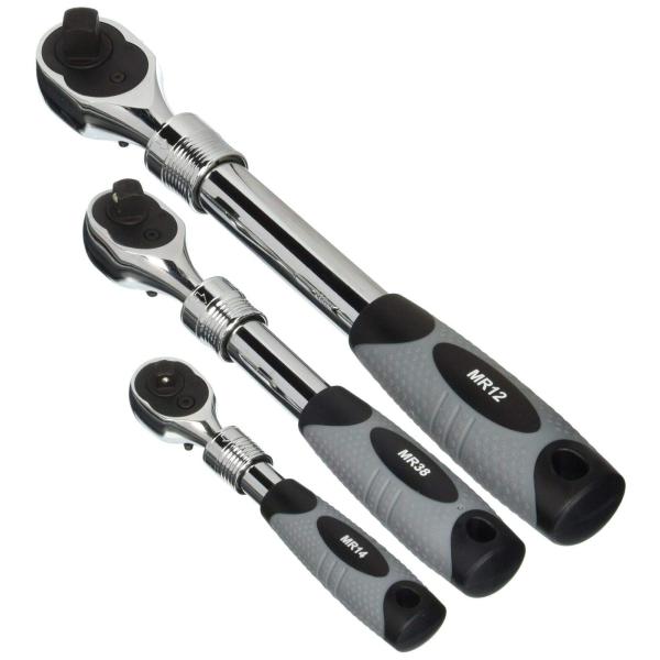 E-Z Red EZR-MR482 3 Pc Extendable Monster Ratchet ...