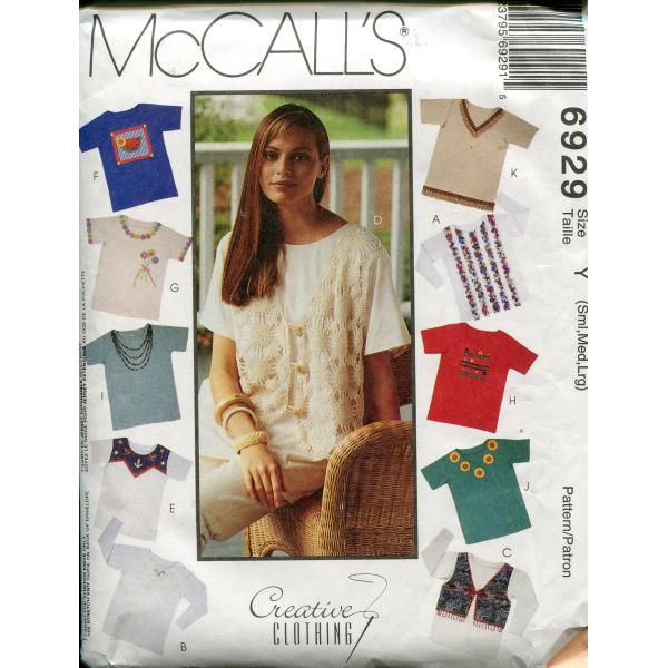 McCall's Creative Clothing Pattern 6929 ~ Misses' ...