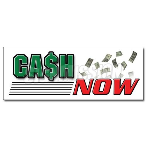 24 CASH NOW DECAL sticker payday advance title paw...