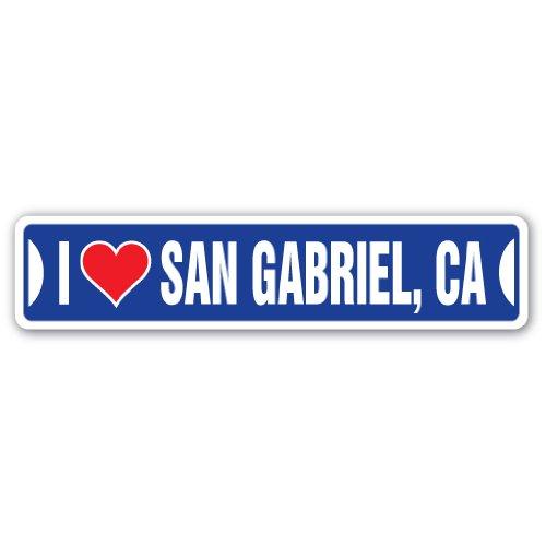 I Love SAN Gabriel, California Street Sign ca City...