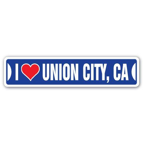 I Love Union City, California Street Sign ca City ...