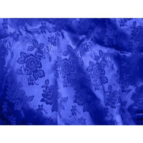 The Fabric Exchange ブロケード ジャカード サテン ロイヤルブルー 幅60インチ