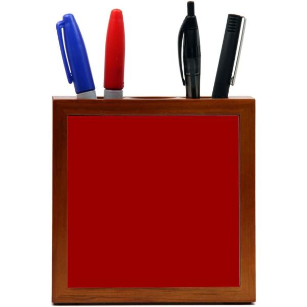 Rikki Knight 5-Inch Ruby Red Color Design Wooden T...