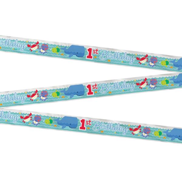 (1st Birthday Banner) - 3.7m Foil Under the Sea 1s...