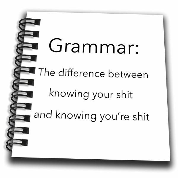 3dRose db_107347_3 Grammar The Difference Between ...