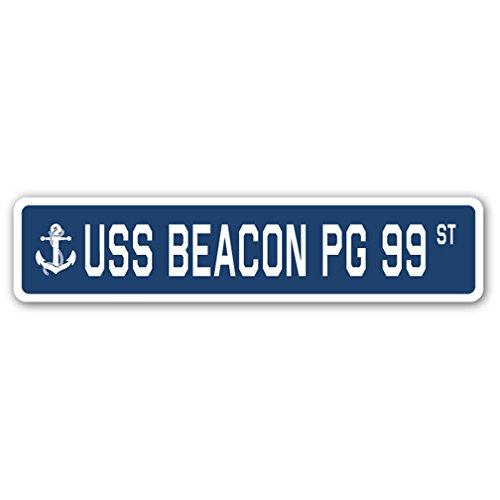 USS Beacon PG 99 Street Sign us Navy Ship Veteran ...