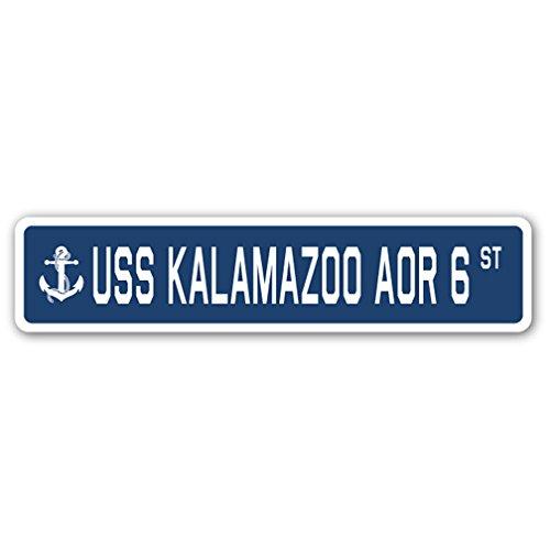 USS Kalamazoo AOR 6 Street Sign us Navy Ship Veter...