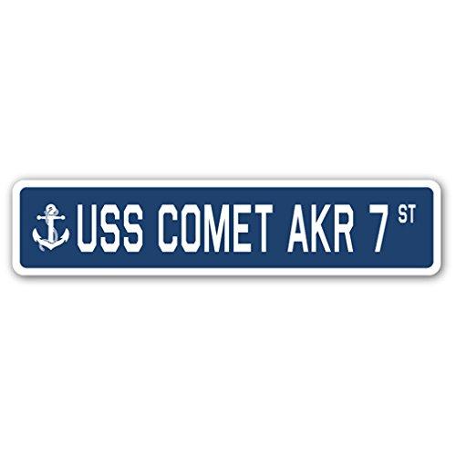 USS Comet AKR 7 Street Sign us Navy Ship Veteran S...
