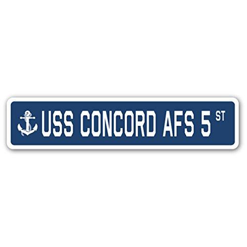 USS Concord AFS 5 Street Sign us Navy Ship Veteran...
