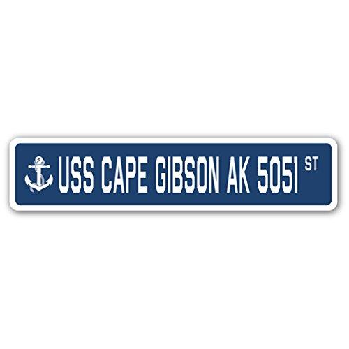 USS Cape Gibson AK 5051 Street Sign us Navy Ship V...