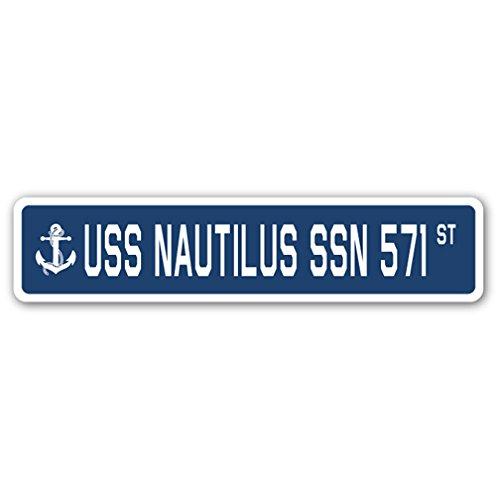 USS Nautilus SSN 571 Street Sign us Navy Ship Vete...